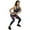 Honeycomb Print, variant on Women's Printed Pocket Activewear Leggings - Floral Blooms Print, M