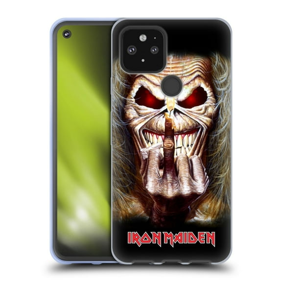Head Case Designs Officially Licensed Iron Maiden Art Candle Finger Soft Gel Case Compatible with Google Pixel 5 5G
