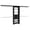 Black + MDF, variant on Adjustable 71-118W Drawers Closet System with Hanging Rods and Shelves, Black Particle Board Bedroom Storage Organizer