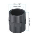 thumbnail image 2 of Adaptador de tubo recto de conexión de manguera de rosca hembra Uxcell G1/2 de PVC UPVC 1/2" 4 piezas, G3/4 x 3/4" 3, 2 of 5