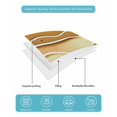 thumbnail image 5 of Coastal Yellow Twin XL Size Down Alternative Comforter,Lightweight Comforter Quilt Bedding Set with Pillow Shams Ombre Ocean Wave Stripes Brown Beach Sand Bed Comforter Duvet Insert 68"x98", 5 of 7