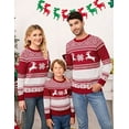 thumbnail image 3 of GymChoice Knitted Christmas Sweater For Family,Reindeer Snowflakes Knitted Pullover, 3 of 6