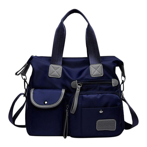 Bolsa de mensajero de momia impermeables de nailon para viajes de mujer (azul oscuro Tmvgtek Para Estrenar