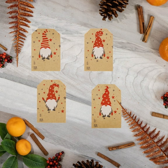 Christmas It's A Gnome Gift Tags | 2 x 3" Inches - 100 Pack