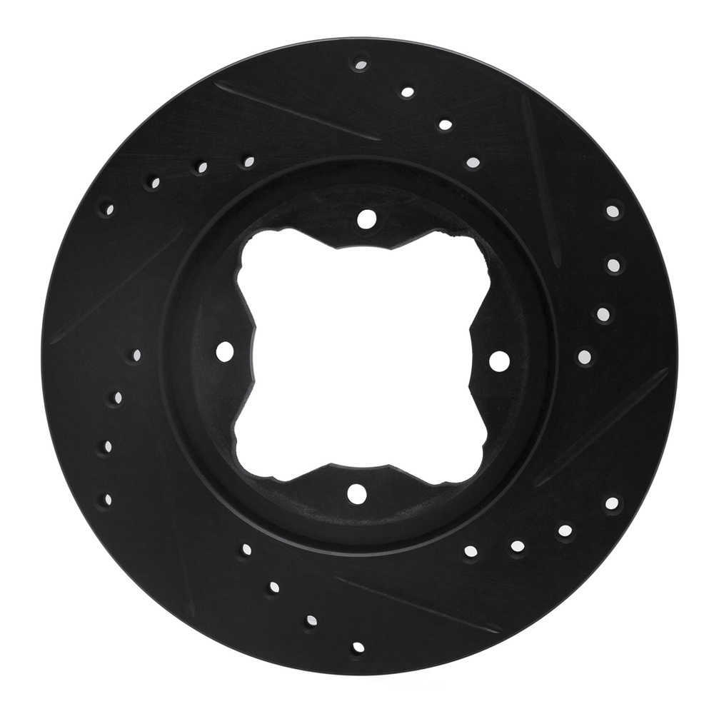 Dynamic Friction Company 633-59017L DFC Brake Rotor - Drilled And Slotted - Black