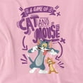 thumbnail image 2 of Tom and Jerry Movie Cat and Mouse Women's T Shirt,Pink, X-Large, 2 of 6