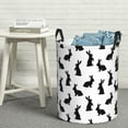 thumbnail image 5 of Picia Black Rabbit Large Laundry Basket, Waterproof, Freestanding Laundry Hamper, Collapsible Tall Clothes Hamper with Extended Handles-Small, 5 of 8