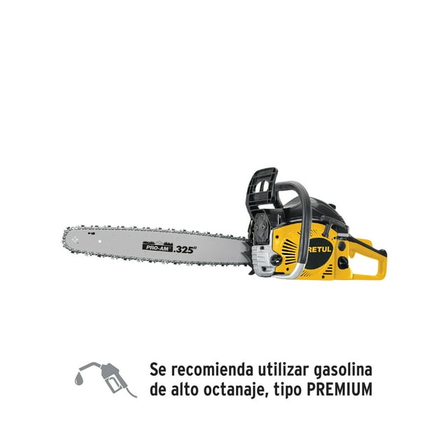 Motosierra Pretul 52 cc a gasolina con barra de 20