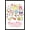 Black Framed Version, variant on Hello Kitty and Friends - Kawaii Favorite Flavors Wall Poster with Pushpins, 22.375" x 34"