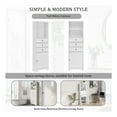 thumbnail image 3 of GDF Studio 67.3" Tall Storage Cabinet with 3 Drawers and Adjustable Shelves, MDF Board, White, 3 of 8