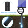 thumbnail image 3 of BESTYASH 1Set Solar Light Extension Pole Black Plastic Replacement Joint for Outdoor Use, 3 of 8