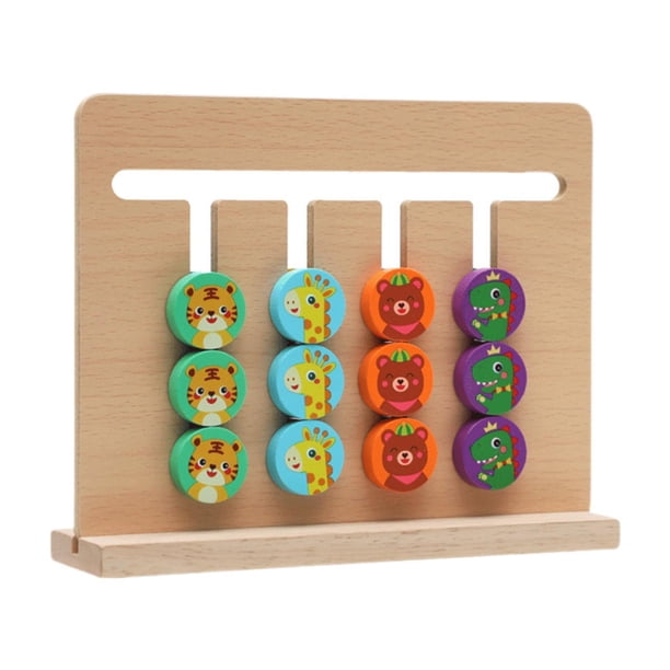 Juego de tablas de rompecabezas de rompecabezas de rompecabezas de deslizamiento Juego de tablas de mesa de motores finos para niños