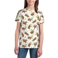 thumbnail image 2 of Honeii Cute Sloth Print Youth Short Sleeve T-Shirt,Boys Athletic Shirt,Quick Dry Short Sleeve Performance Moisture Wicking T Shirt, 2 of 6