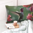 thumbnail image 4 of Yiaed Humming Bird 1 Print Brushed Microfiber Envelope Pillowcases, Standard,Envelope Closure Pillow Cases(No pillow core)-16"x24", 4 of 6