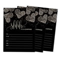 thumbnail image 1 of Inkdotpot Pack Of 30 Surprise Party Birthday Invitations With Envelopes, Black Retirement Party, Bridal Shower, Baby Shower Fill In Style Invites, 1 of 7