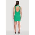 thumbnail image 4 of Womens Trendy Ribbed Knit Sleeveless Collared Bodycon Dress, 4 of 4