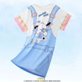 thumbnail image 1 of Pijamas infantiles de verano para niñas, lindos pijamas de manga corta con cuello redondo de dibujos animados, ropa de hogar holgada y delgada para niñas de talla mediana y niños mayores, 1 of 2