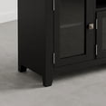 thumbnail image 3 of Cosmopolitan 72-inch-Wide Solid Wood TV Stand, Deep Black, 3 of 7