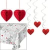 Way to Celebrate Valentine's Day Red Decorations Kit 16 Count