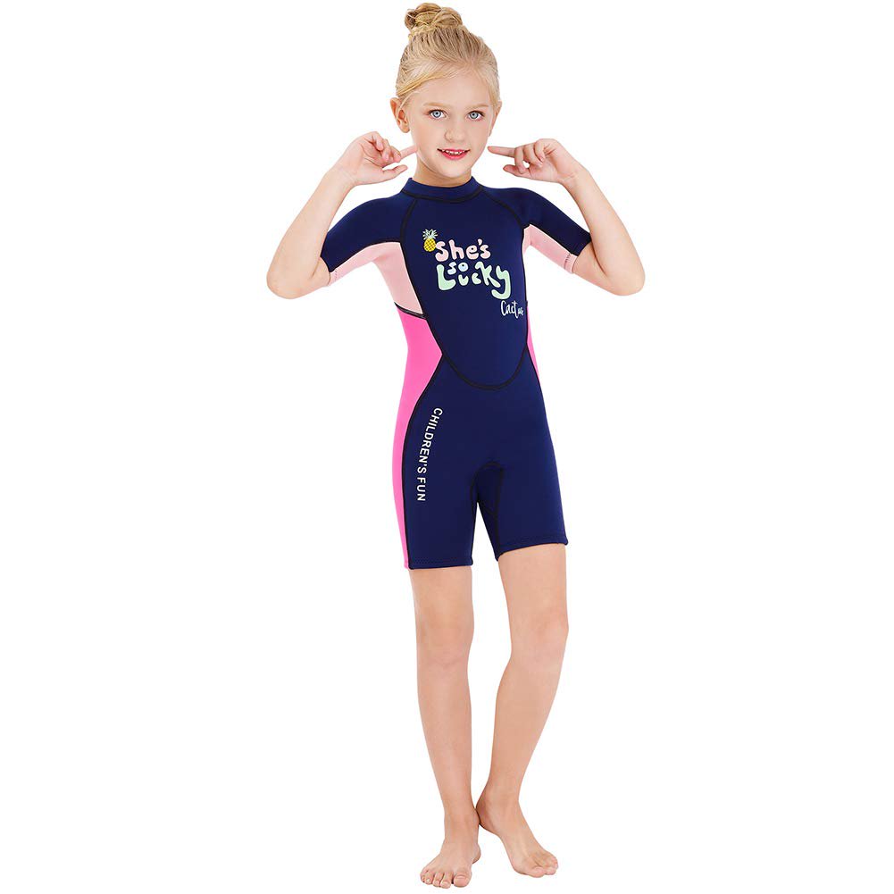 Sun Protection Swimwear Kids One Piece Swimming Costume Children