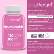 NeuroNourish (Centrophenoxine) 300mg - 120 Vegetarian Capsules, 4-Month Supply, Natural Nootropic for Strengthening Memory, Focus, Cognitive Function, GMP Certified, Made in USA