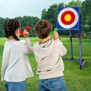 Flooyes Throwing Target Game Set, Shoot Game Toy Dart & Axe Throwing Toy Set with Dartboard, Birthday Gift for Kids Boys 6 7 8 9 10+ Years Old