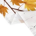 thumbnail image 4 of Fall Shower Curtain for Bathroom, Farm Vintage Blue Truck Pumpkin Sunflower Autumn Maple Leaves on Rustic Wooden Planks Thanksgiving Fabric Bathroom Decor Set with Shower Curtain Hooks, 72x79 Inch, 4 of 5