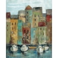 thumbnail image 2 of Vassileva, Silvia 20x24 Black Ornate Wood Framed with Double Matting Museum Art Print Titled - Old Town Port I, 2 of 4
