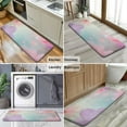thumbnail image 6 of Soft Floral Watercolor Pattern Kitchen Rug Mat,Kitchen Runner Rugs Non Skid Washable,Decorative Kitchen Floor Mats for Kitchen,Sink,Laundry,17"x47.2", 6 of 7