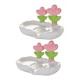 thumbnail image 1 of Jabonera con forma de flor, de drenaje rápido, para cocina, baño, con diseño floral, para decoración de encimeras, de plástico, para barra de champú, para ducha, caja de jabón, 1 of 8