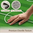 thumbnail image 6 of ODIKA 6'x9' Washable Area Rug Non-Slip, Easy Care, Doormat Football Door Stripe Goal Net Athletic Field Soccer Themed for Family Room, Living Room, Master Bedroom, 6 of 7