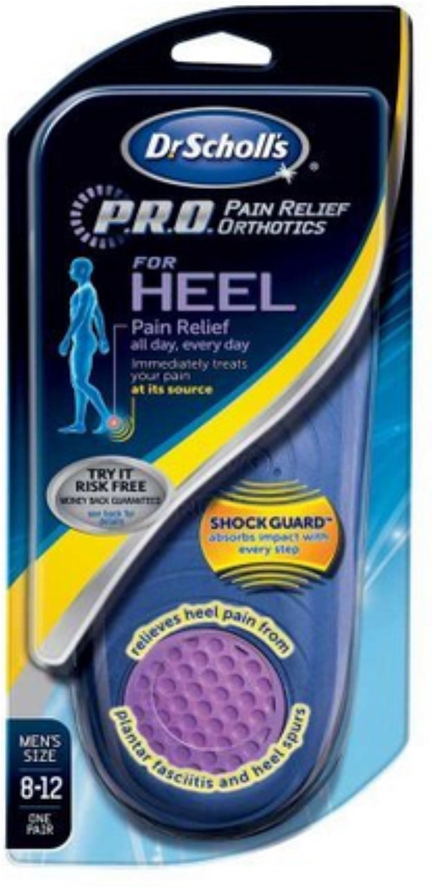 dr scholl's heel pain relief orthotics walmart