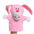 thumbnail image 1 of Marionetas de mano de conejito rosa, juguetes de animales de peluche, juegos de imaginación imaginativos con calcetines, cuentan historias brillar Juguete, 1 of 6