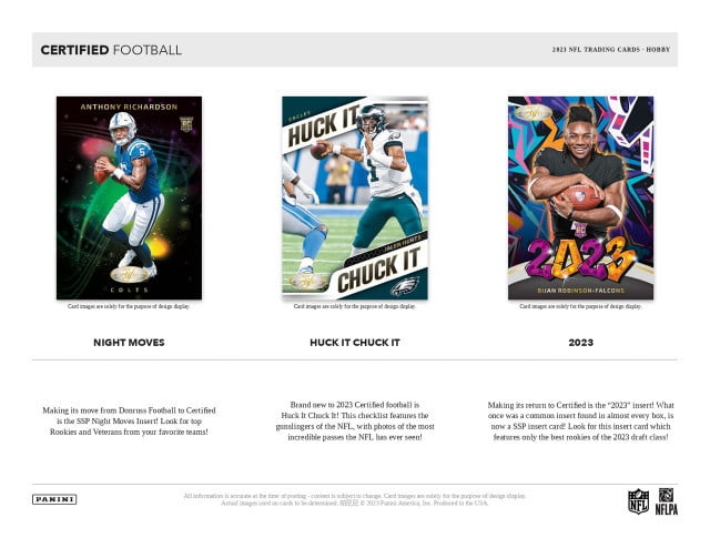 2023 Panini Certified Football Hobby Box