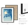 thumbnail image 3 of Haus and Hues Blue Posters - Japanese Japandi Traditional Blue Flower Framed Print, Japanese Art Wall Decor Blue and White Wall Art, Aesthetic Posters for Room Asian Wall Art (16x20 Framed Black), 3 of 6