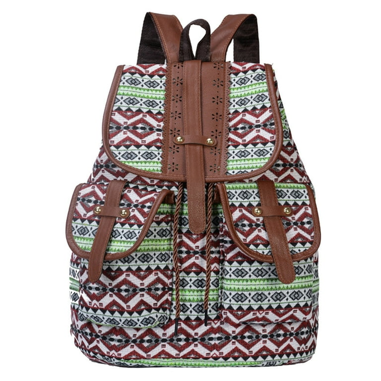 ethnic mini backpack ALAZA Aztec Tribal Geometric Daypack Laptop Work Travel College Bag for Men Women Fits 15.6 Inch Laptop as dance bag zttd womens ethnic style embroidered