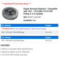 thumbnail image 2 of Engine Harmonic Balancer - Compatible with 1967 - 1974 GMC C15/C1500 Pickup 4.1L 6-Cylinder 1968 1969 1970 1971 1972 1973, 2 of 2