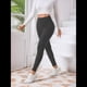 thumbnail image 5 of Leggings de Cintura Alta y Gruesos para Mujer: Pantalones de Yoga, Ciclismo y Entrenamiento con Control de Abdomen Sin Transparencias. Gris Oscuro L, 5 of 8