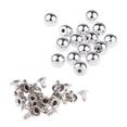 thumbnail image 1 of 20 juegos de tachuelas de remaches redondos de cúpula de perlas para artesanía en cuero, accesorios de artesanía de moda DIY de 8 mm Astilla Baoblaze Pearl Studs Remache, 1 of 8