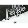 thumbnail image 3 of Kingston Brass AE8401RX Belknap Three-Handle 2-Hole Deck-Mount Clawfoot Tub Faucet with Hand Shower in Polished Chrome, 3 of 8