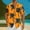 Orange, variant on OGLCCG Men's Hawaiian Shirt Short Sleeve Casual Summer Beach Aloha Shirt Lightweight Vacation Button Down Tropical Hawaii Shirts