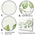 thumbnail image 3 of Designart "Minimalistic Charm Of Green Leaves" Leaves Floater Framed Canvas Wall Art, 3 of 5