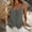 Dark Gray, variant on WRFWUL Women's Cotton Linen Button Down Sleeveless Blouses V-Neck Spaghetti Strap Tank Tops Summer Beach Vacation Clothes