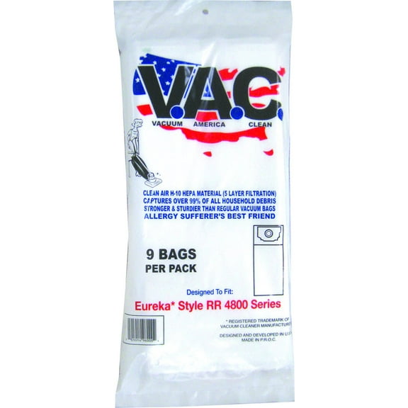 VAC 11 Eureka RR H-10 HEPA Filtration (Pack of 9)