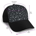 thumbnail image 2 of Naloa Wireless Antenna Icon Adult adjustable Print Baseball Hat, Patchwork curved brim baseball capfor Men and Women, One Size, 2 of 5