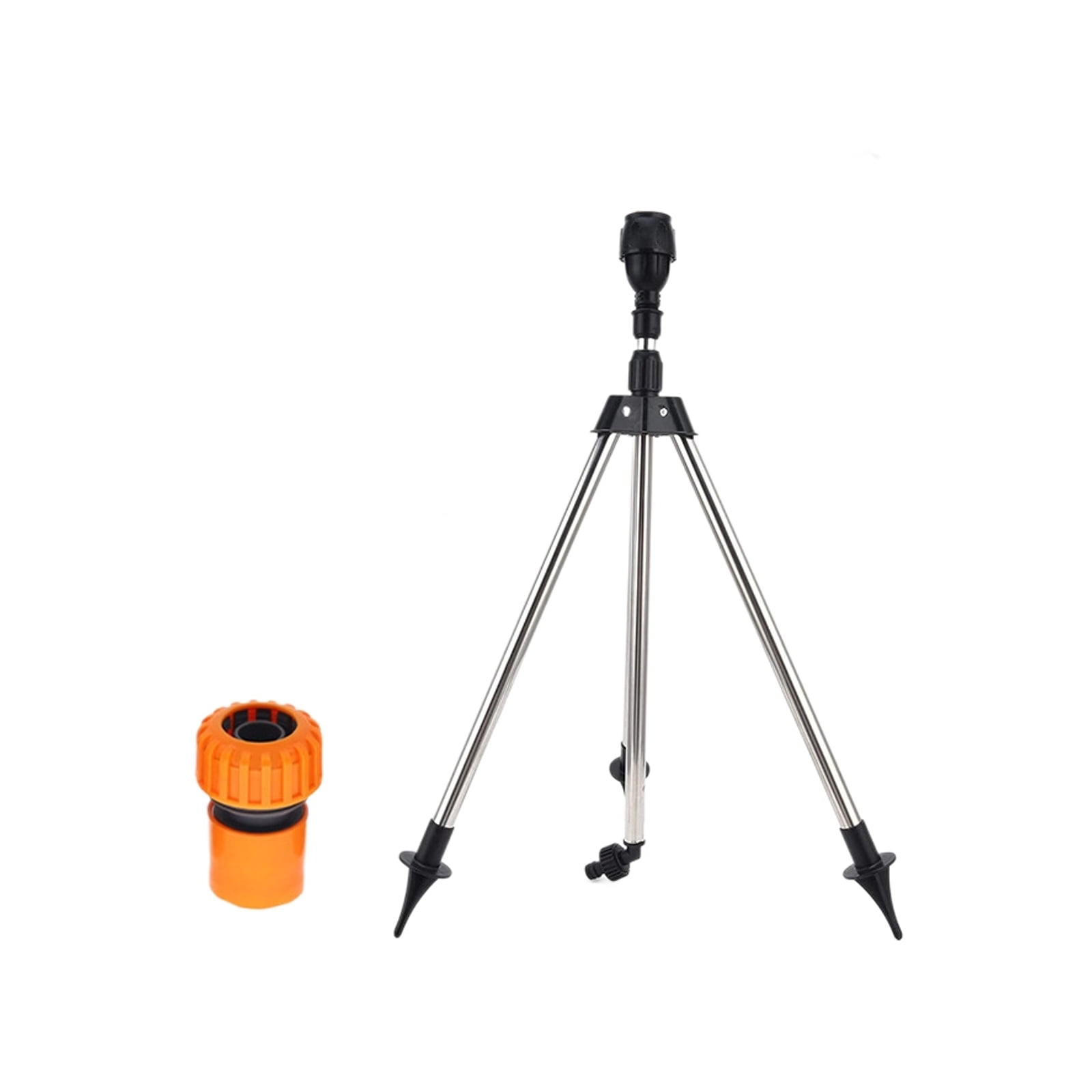 Leakproof Adjustable 360 Degree Tripod Sprinkler With 3/4in Quick Connector For Efficient Lawns Garden Irrigation