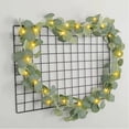 thumbnail image 4 of Lighted Artificial Eucalyptus Garland 6.6FT 20 Lights Battery Operated Faux Vine Lights for Spring Wedding Backdrop Wall Decoration, 4 of 6