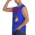 thumbnail image 3 of JUNZAN Gnome 4th of July Men's Sleeveless T Shirts,Sleeveless Muscle Shirts,Sizes S-3XL, 3 of 8