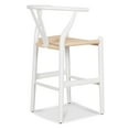 thumbnail image 4 of Poly and Bark Weave Counter Stool in White, 4 of 10
