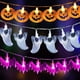 thumbnail image 1 of Luces de Halloween, luces de esqueleto, luces decorativas de Halloween, luces de Halloween de 3 m y 20 LED, luces espeluznantes de Halloween, luces de calabaza, 1 of 5